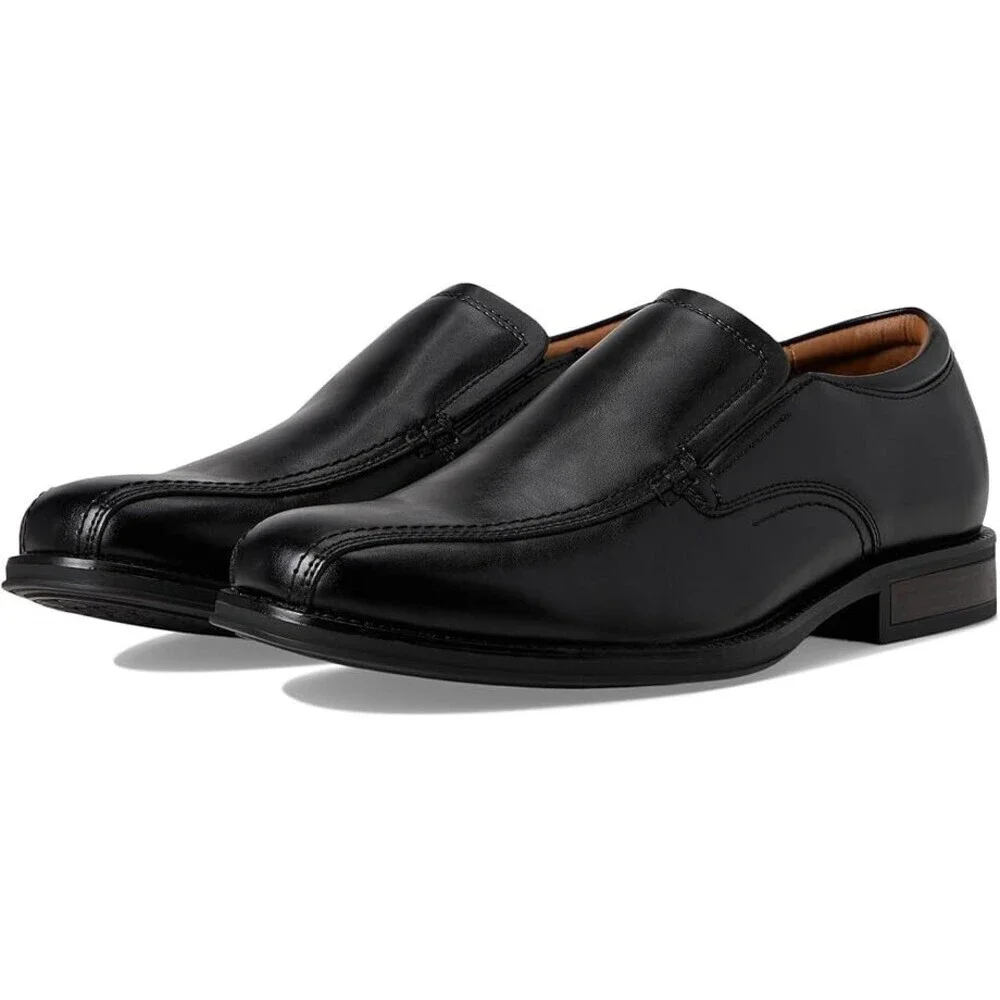 Dockers Greer 90-43514 Oxford Men US 13 Black Leather Slip On Dress Shoes ZAP361